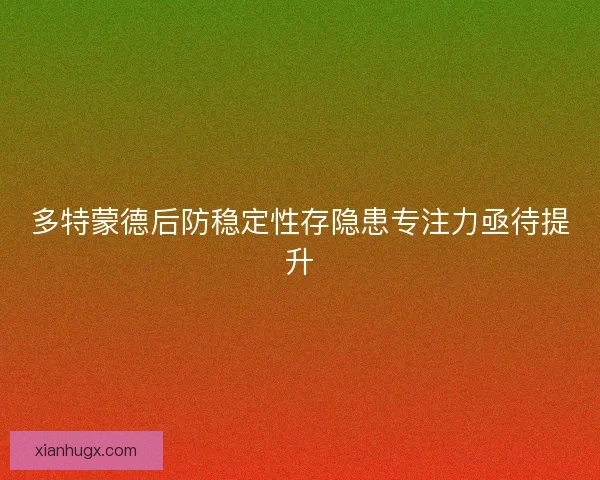 多特蒙德后防稳定性存隐患专注力亟待提升
